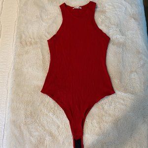 Reformation Jeans Red Body Suit MEDIUM